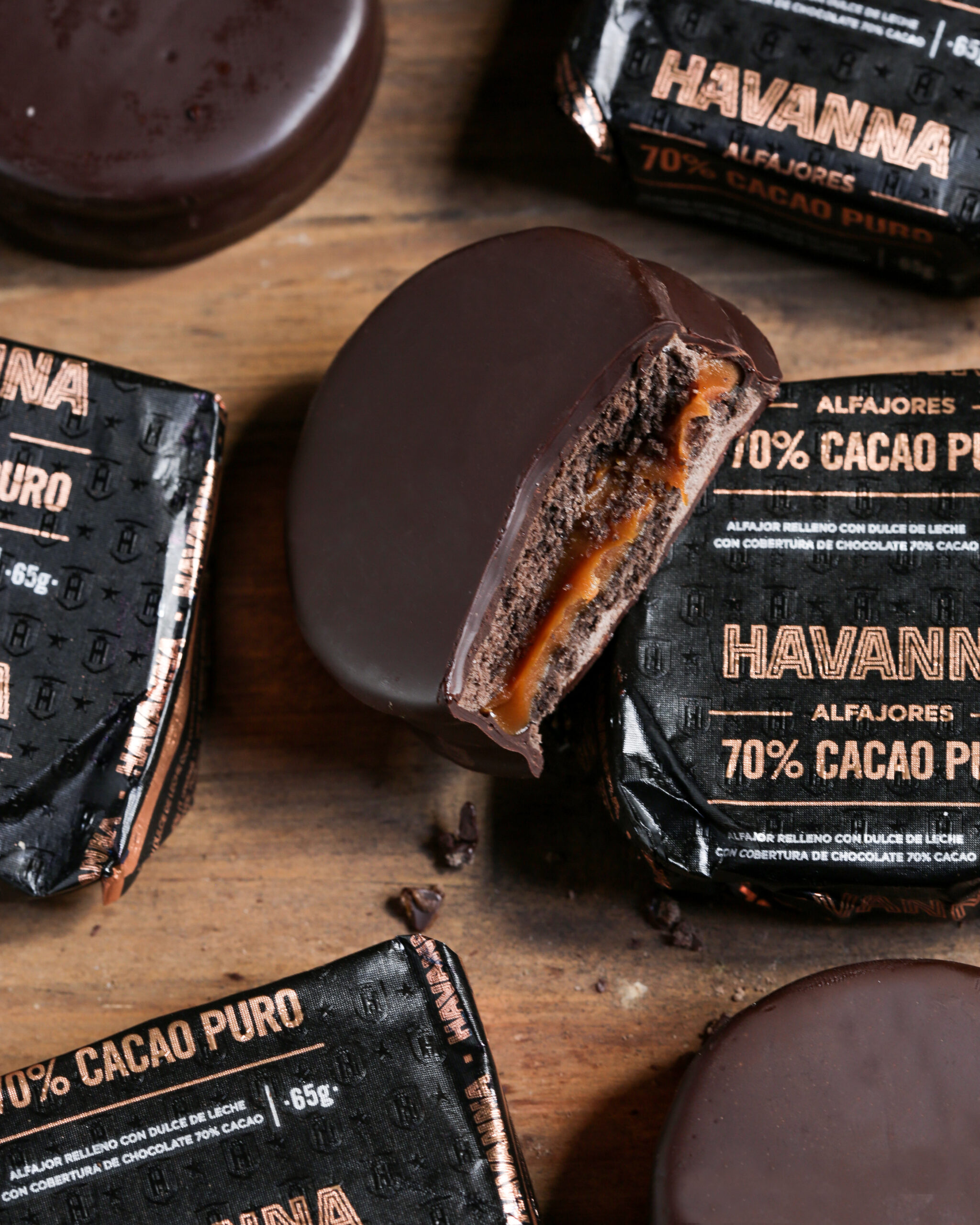 Alfajor 70% Cacao – Box x 4 – Havanna USA – Alfajores